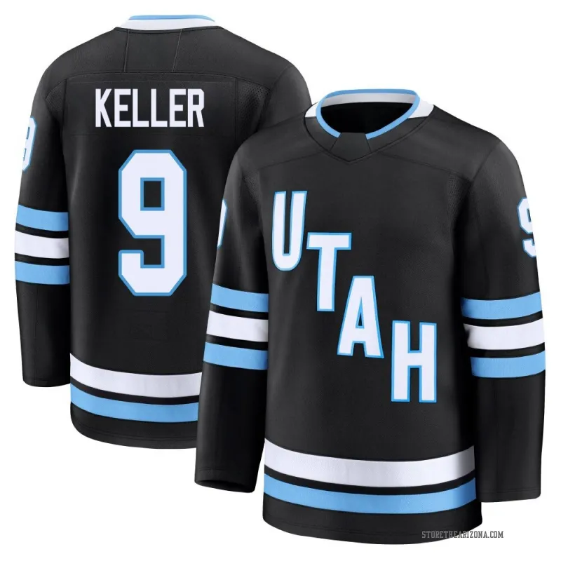 Black Men's Clayton Keller Premium Utah Mammoth Home Jersey