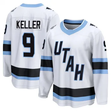 White Men's Clayton Keller Breakaway Utah Mammoth Away Jersey