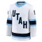 White Men's Clayton Keller Premium Utah Mammoth Away Jersey