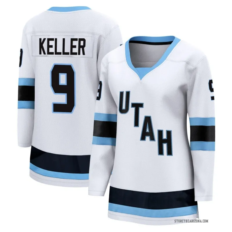 White Women's Clayton Keller Breakaway Utah Mammoth Away Jersey